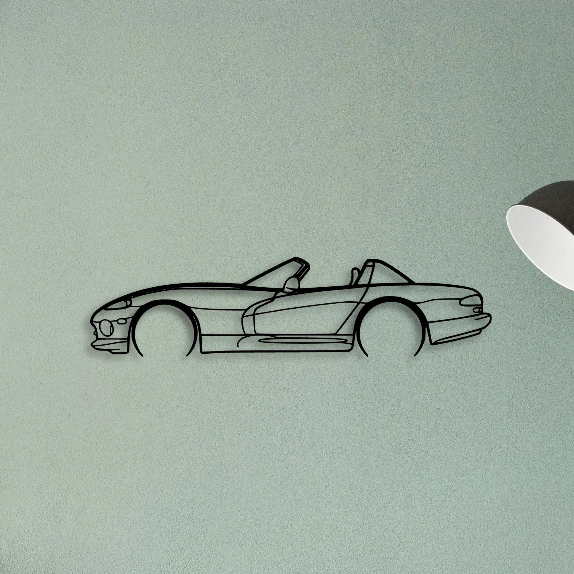 Viper RT 1999 Classic Silhouette Metal Wall Art - Tinvibe