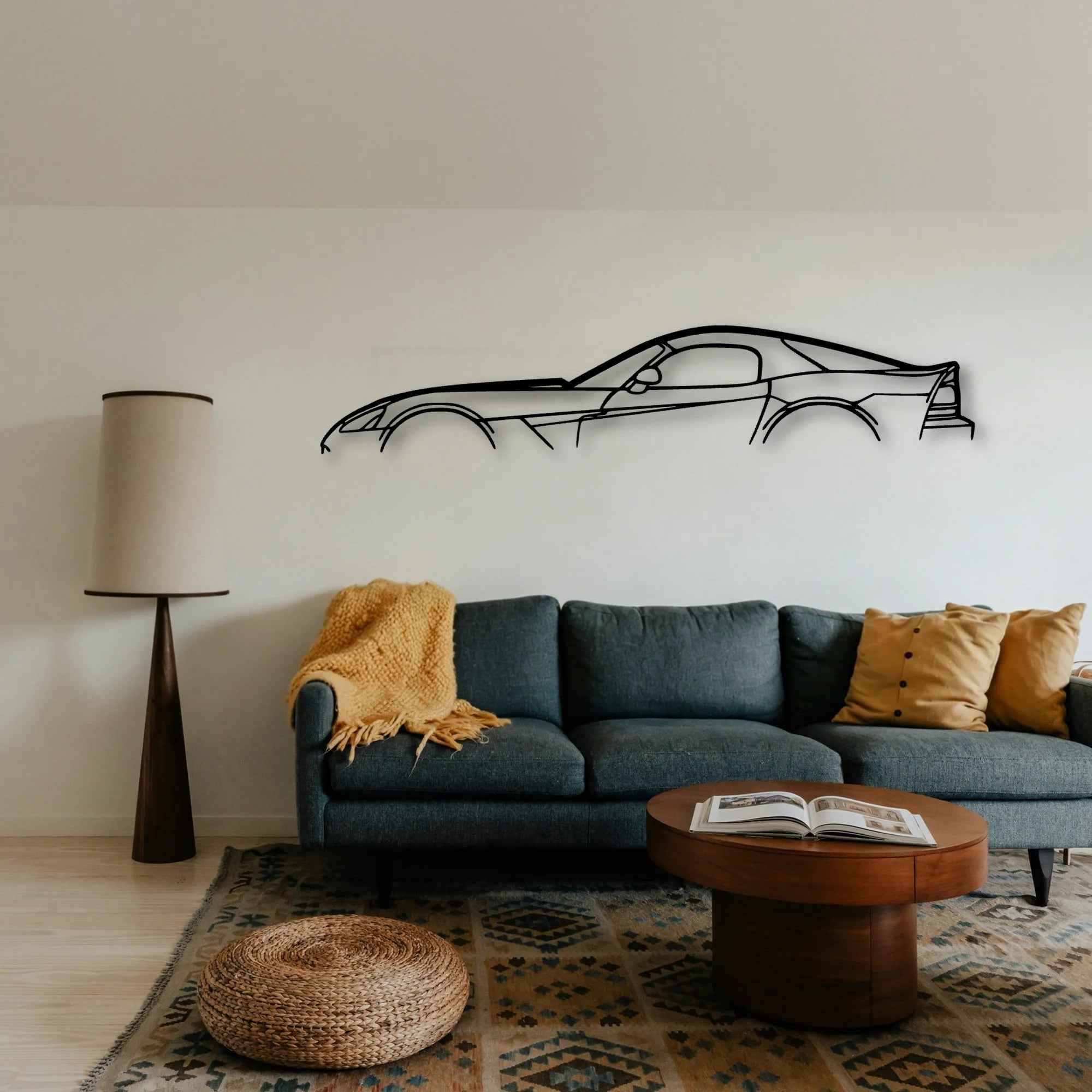 Viper SRT 10 2006 Classic Silhouette Metal Wall Art - Tinvibe