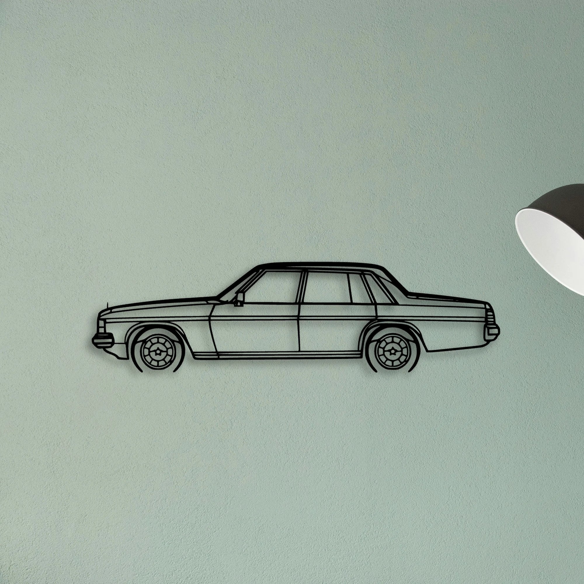 WB Caprice 1981 Classic Silhouette Metal Wall Art - Tinvibe