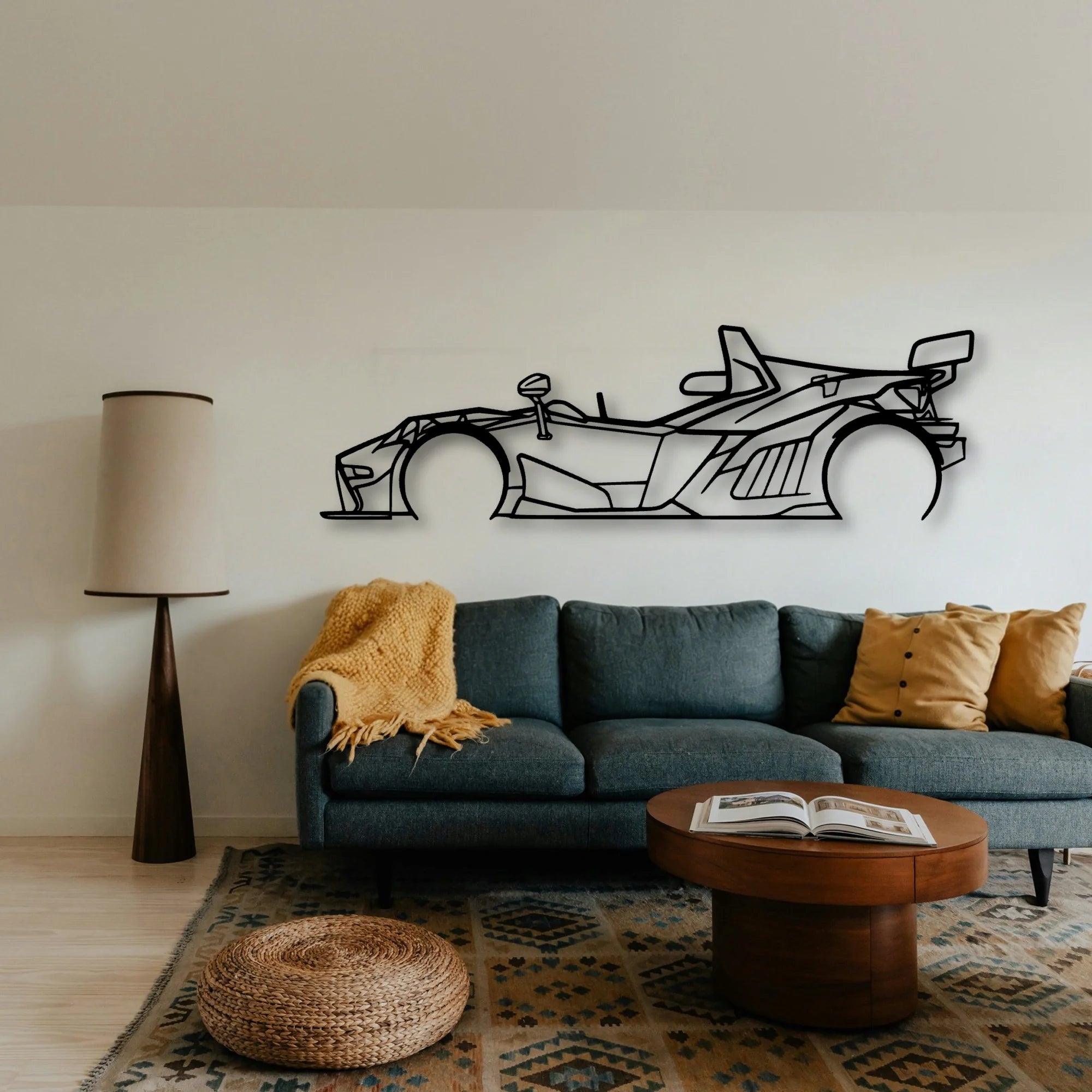 X BOW Classic Silhouette Metal Wall Art - Tinvibe