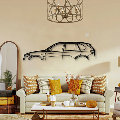 X5 2018 Classic Silhouette Metal Wall Art - Tinvibe