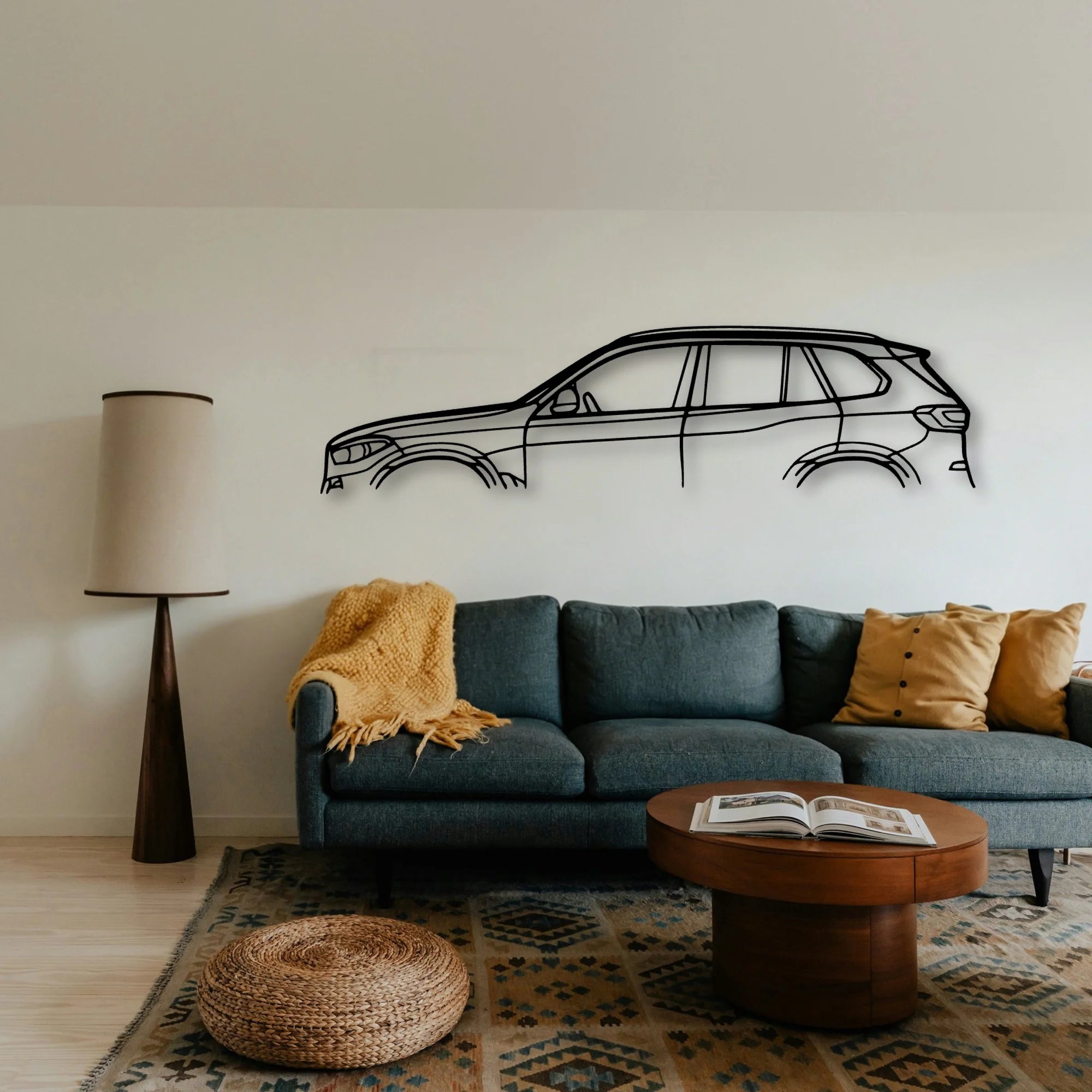 X5 2019 Classic Silhouette Metal Wall Art - Tinvibe