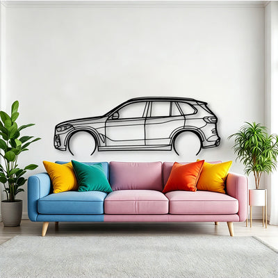 X5 G05 2 Classic Silhouette Metal Wall Art - Tinvibe