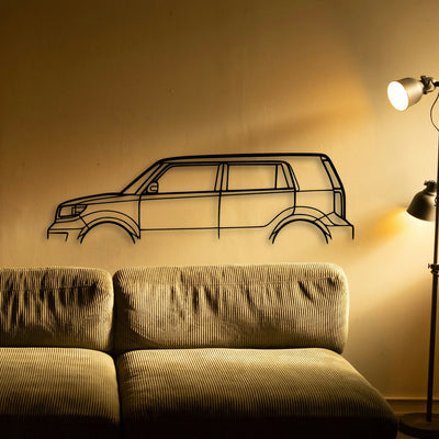 XB 2008 Classic Silhouette Metal Wall Art - Tinvibe