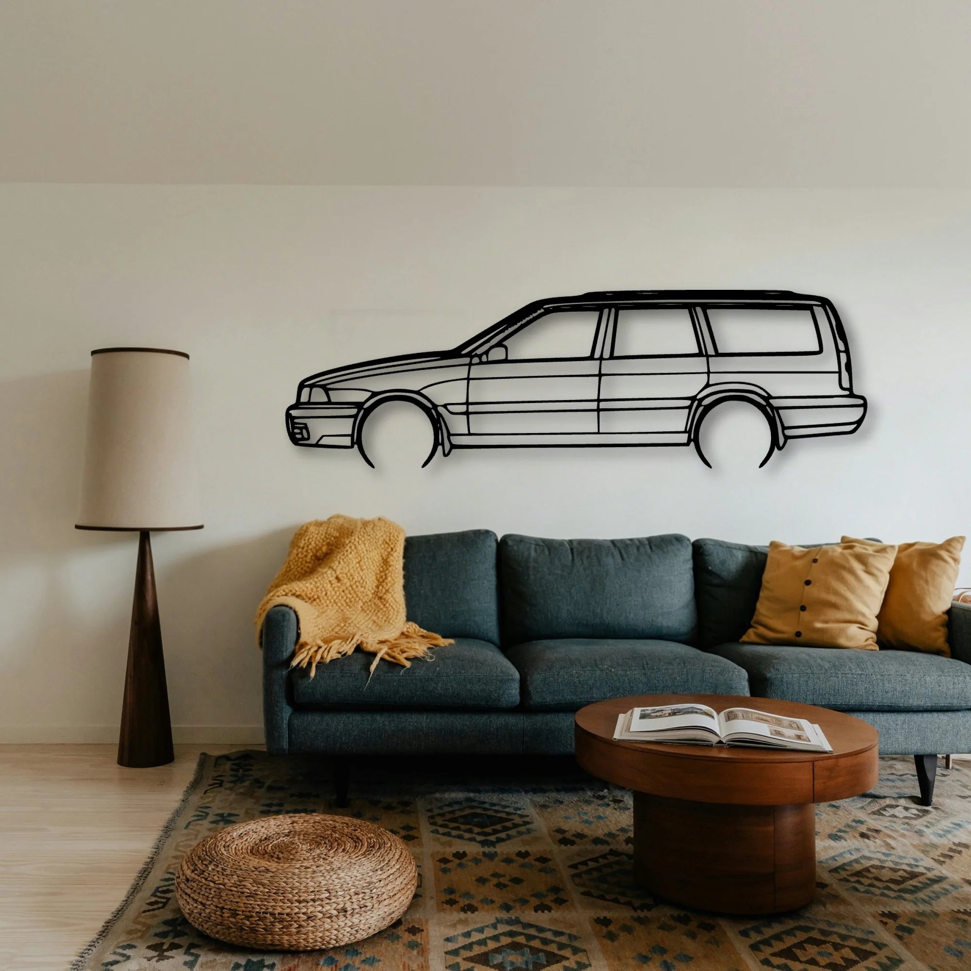 XC70 1999 Classic Silhouette Metal Wall Art - Tinvibe