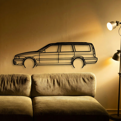 XC70 1999 Classic Silhouette Metal Wall Art - Tinvibe