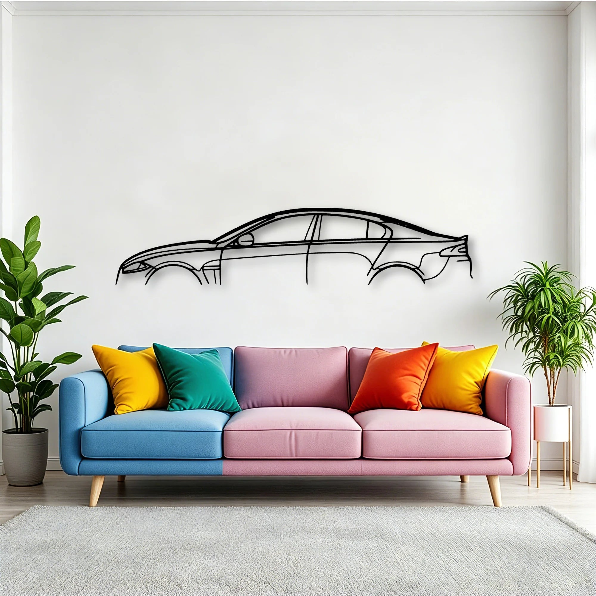 XF R 2012 Classic Silhouette Metal Wall Art - Tinvibe