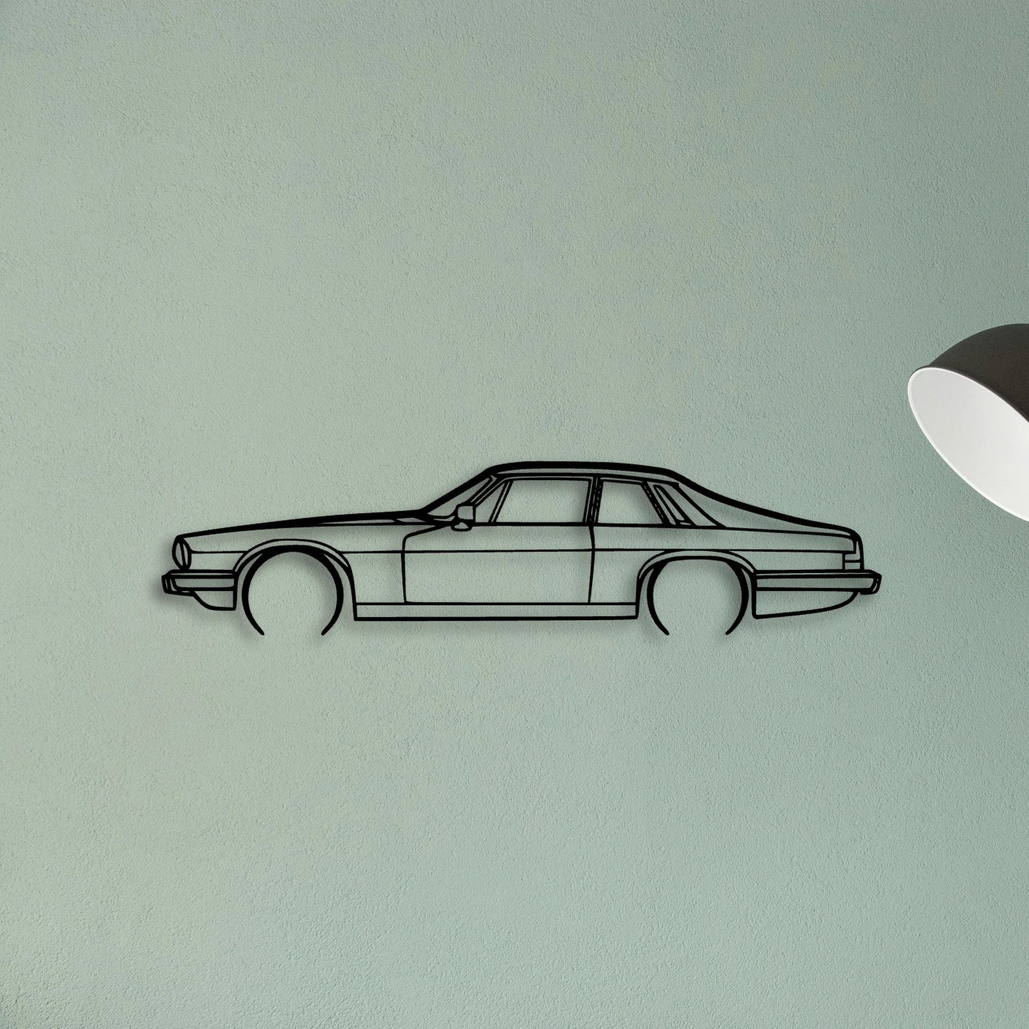 XJS 2 Classic Silhouette Metal Wall Art - Tinvibe