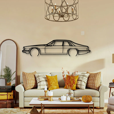 XJS 2 Classic Silhouette Metal Wall Art - Tinvibe