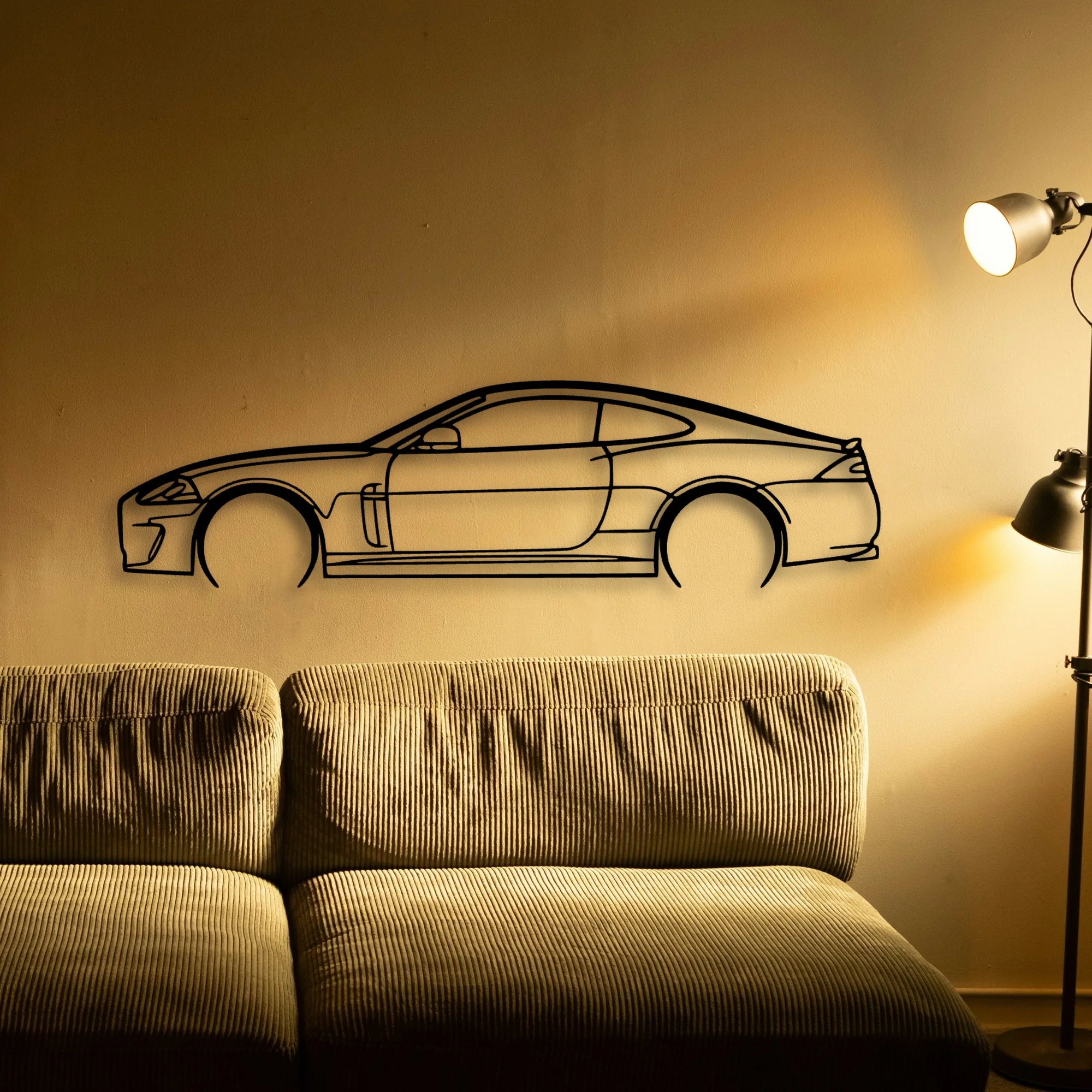 XK Classic Silhouette Metal Wall Art - Tinvibe