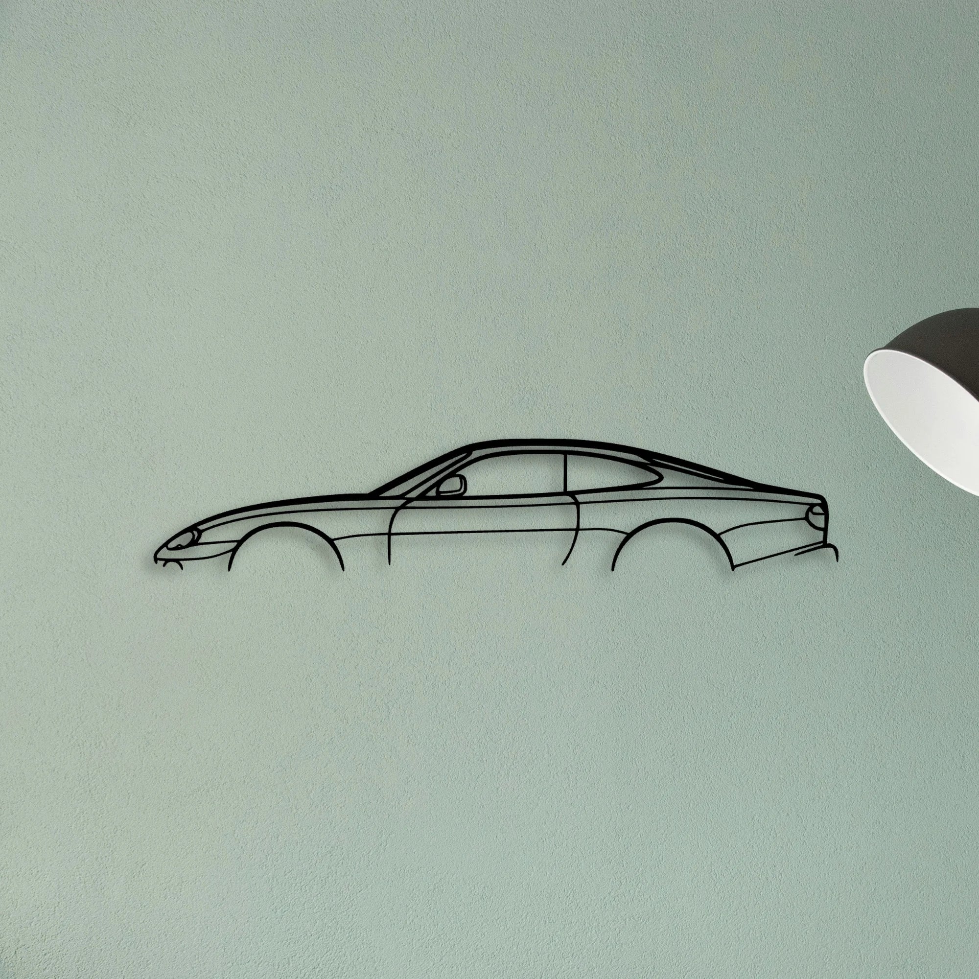 XK8 2000 Classic Silhouette Metal Wall Art - Tinvibe