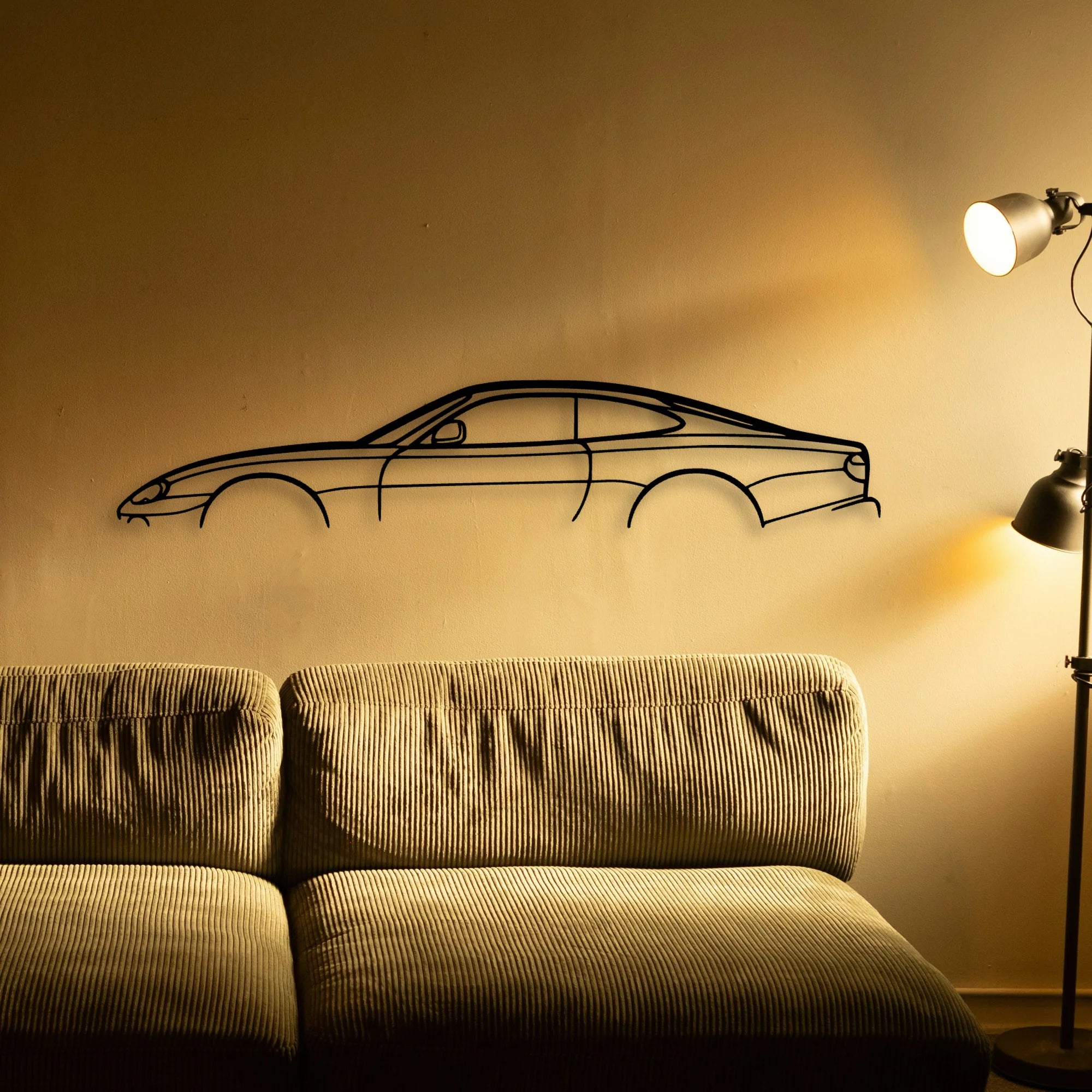 XK8 2000 Classic Silhouette Metal Wall Art - Tinvibe