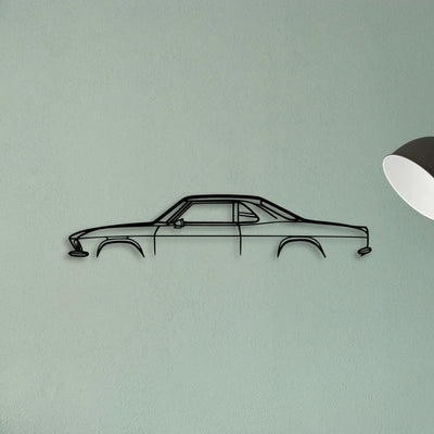 Yenko Stinger 1967 Classic Silhouette Metal Wall Art - Tinvibe