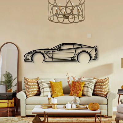 Z06 2LZ 2016 Classic Silhouette Metal Wall Art - Tinvibe