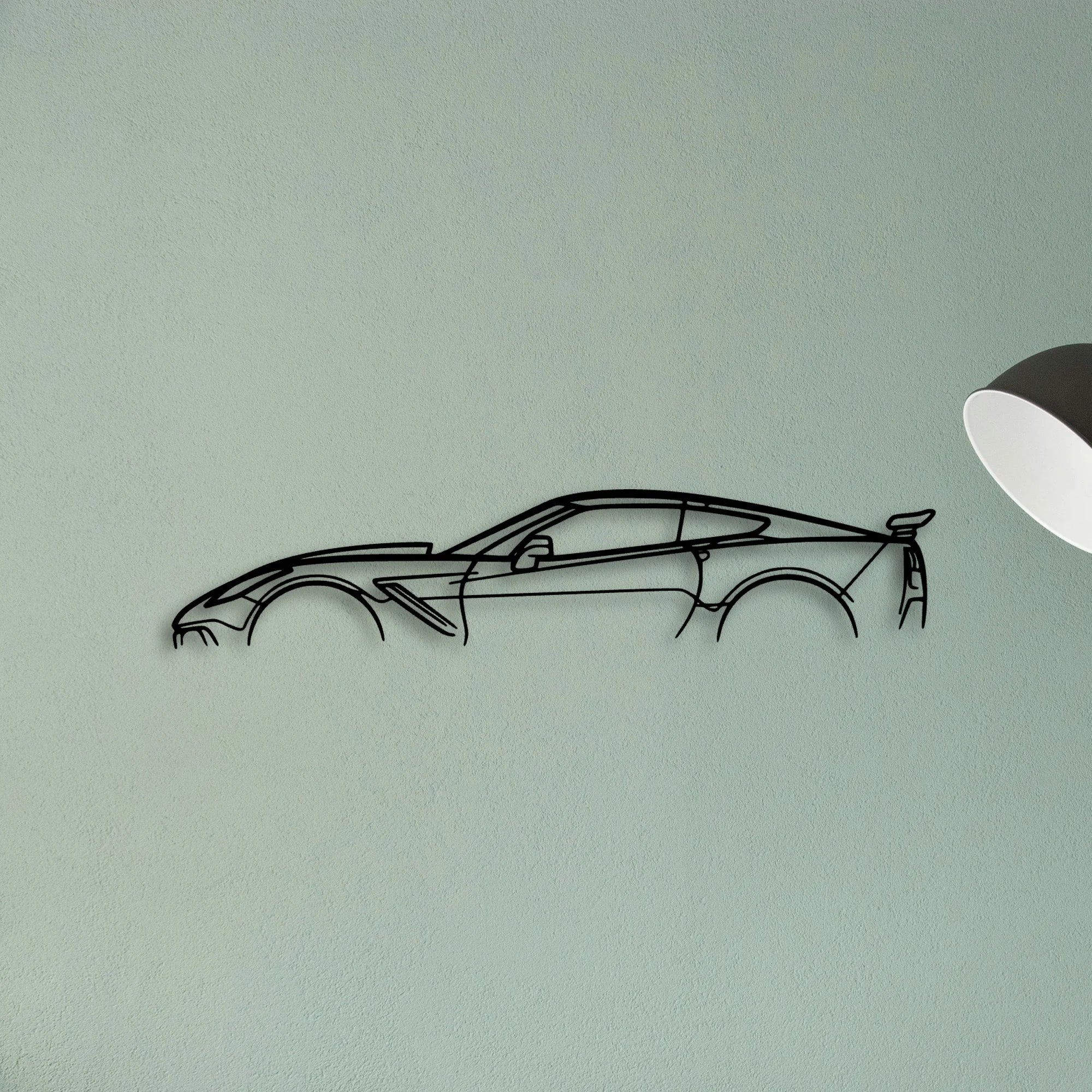 ZR1 C7 Classic Silhouette Metal Wall Art - Tinvibe