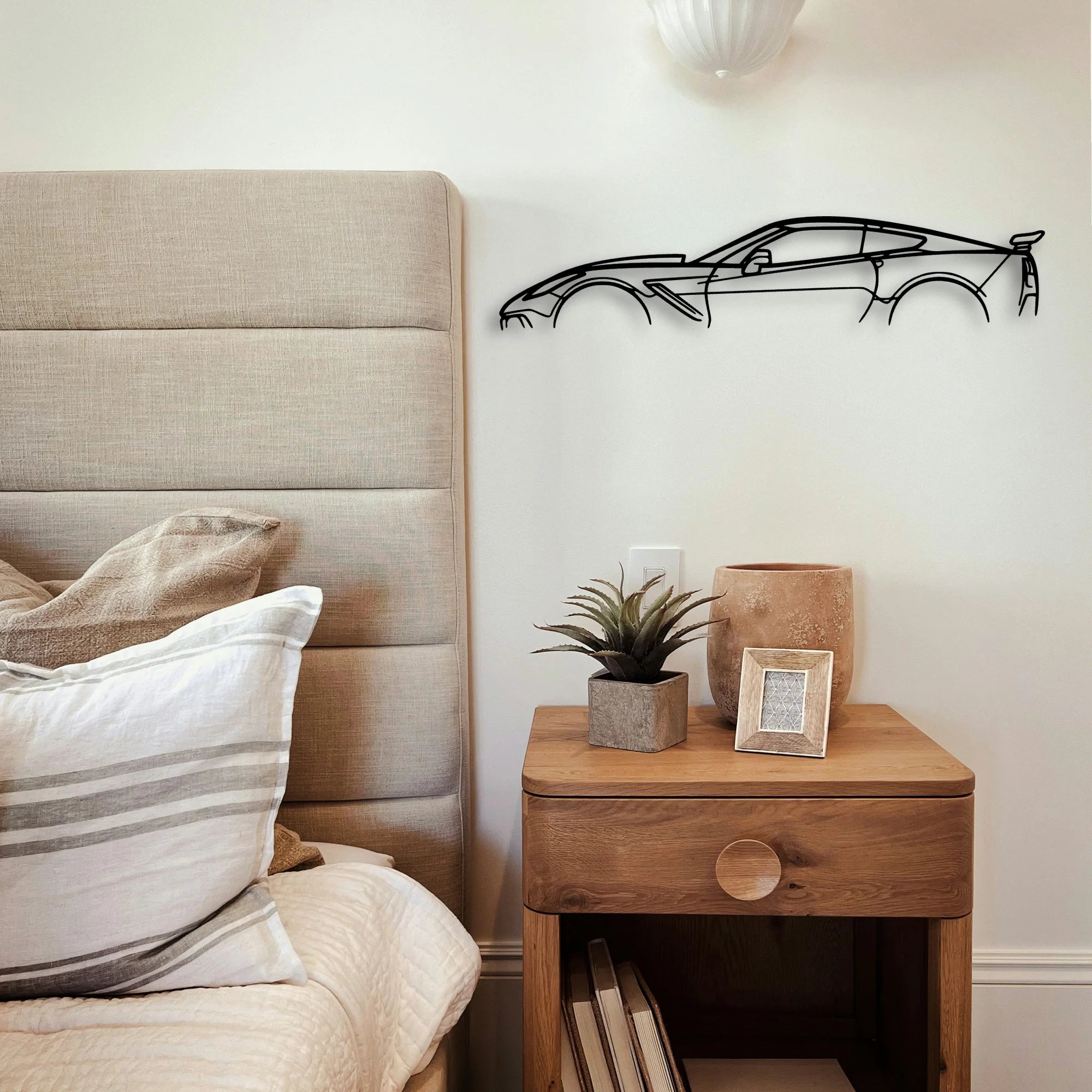 ZR1 C7 Classic Silhouette Metal Wall Art - Tinvibe