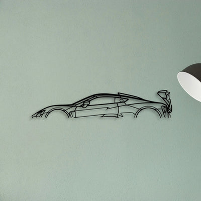 Zenvo TSR 2020 Classic Silhouette Metal Wall Art - Tinvibe