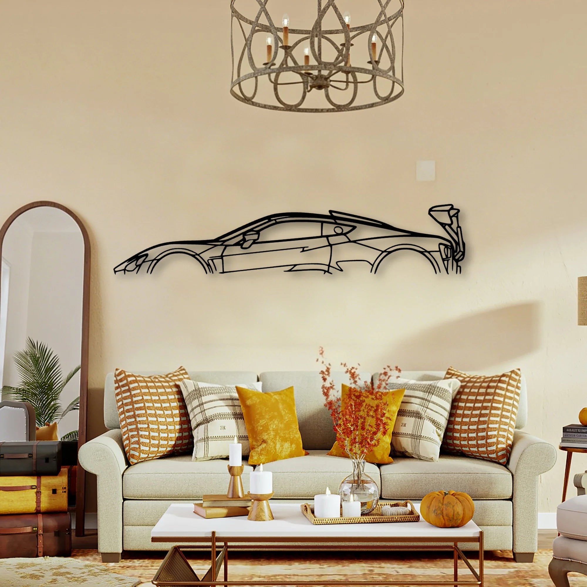 Zenvo TSR 2020 Classic Silhouette Metal Wall Art - Tinvibe