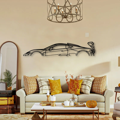 Zenvo TSR 2020 Classic Silhouette Metal Wall Art - Tinvibe