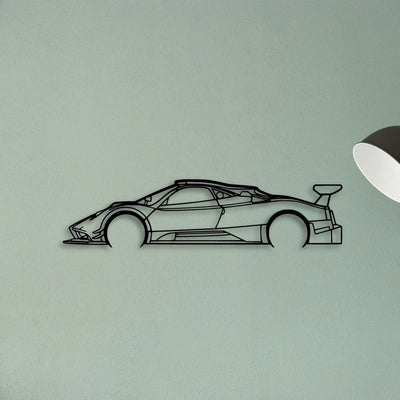 Zonda R 2008 Classic Silhouette Metal Wall Art - Tinvibe