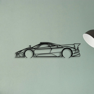 Zonda R EVO Classic Silhouette Metal Wall Art - Tinvibe