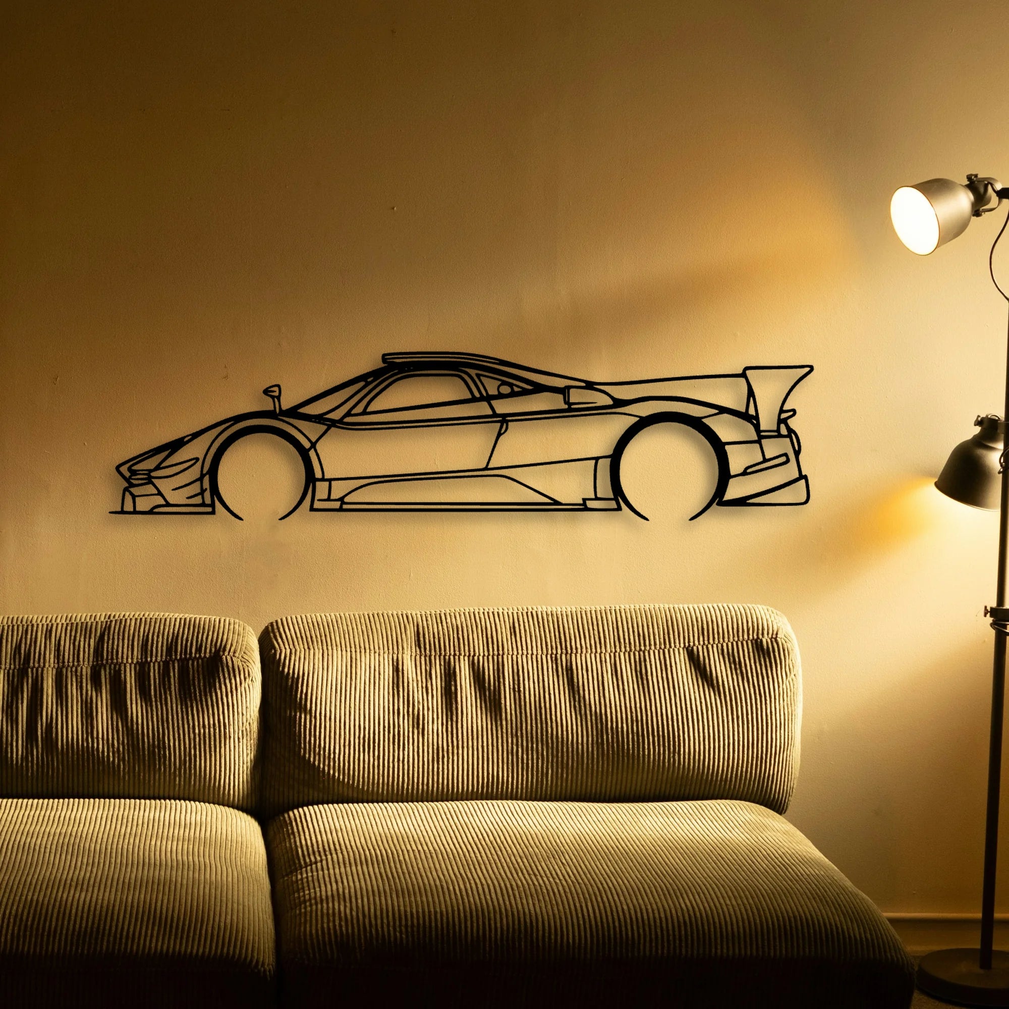 Zonda R EVO Classic Silhouette Metal Wall Art - Tinvibe