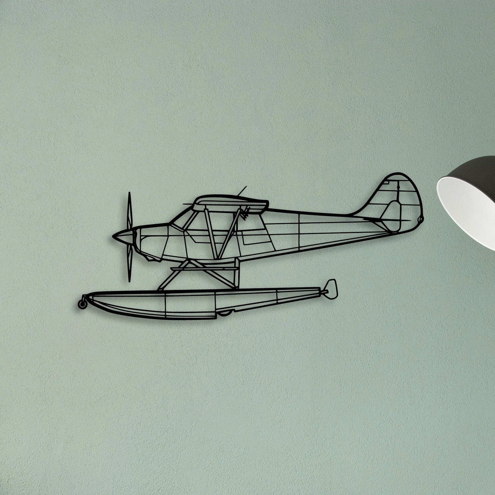 A 1B 1999 Classic Aircraft Silhouette Metal Wall Art - Tinvibe