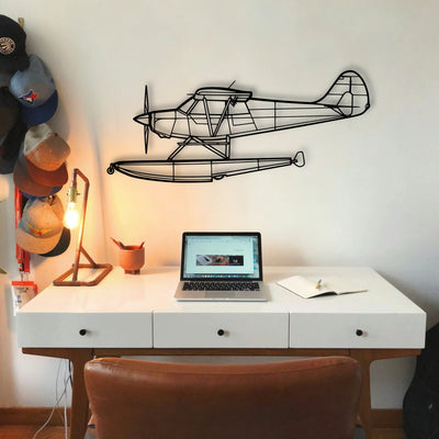 A 1B 1999 Classic Aircraft Silhouette Metal Wall Art - Tinvibe