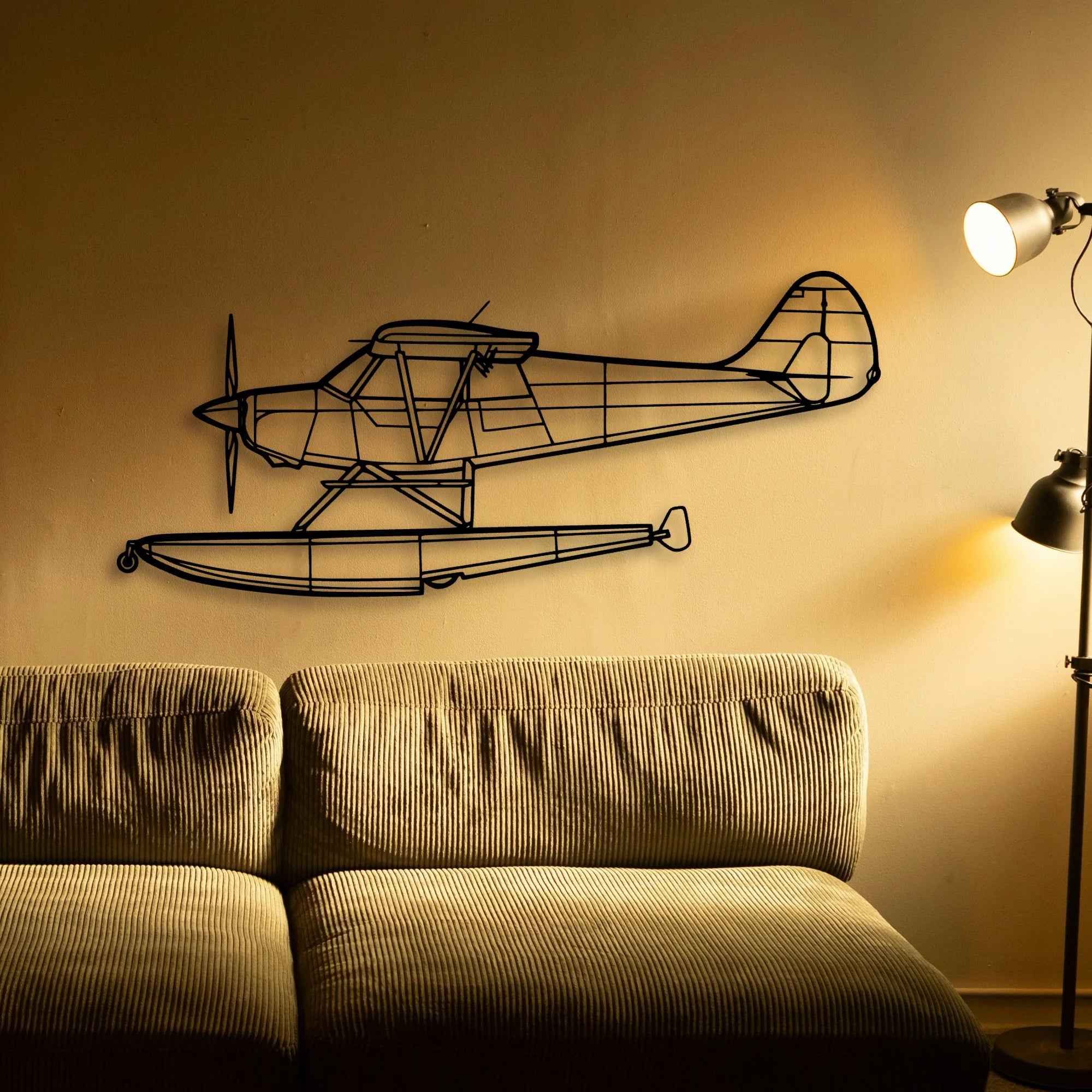 A 1B 1999 Classic Aircraft Silhouette Metal Wall Art - Tinvibe