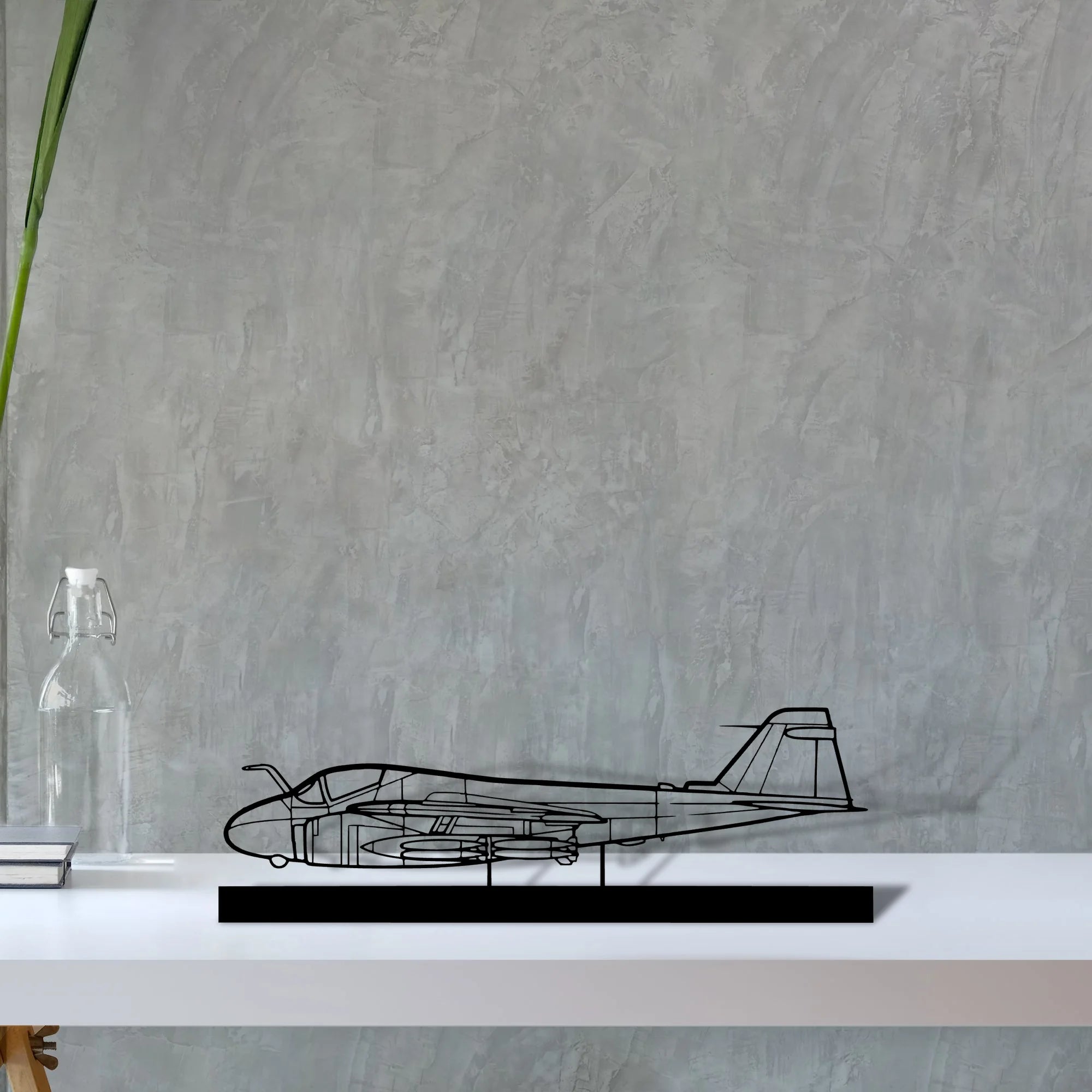 a-6-intruder-3 Silhouette Metal Art Stand - Tinvibe