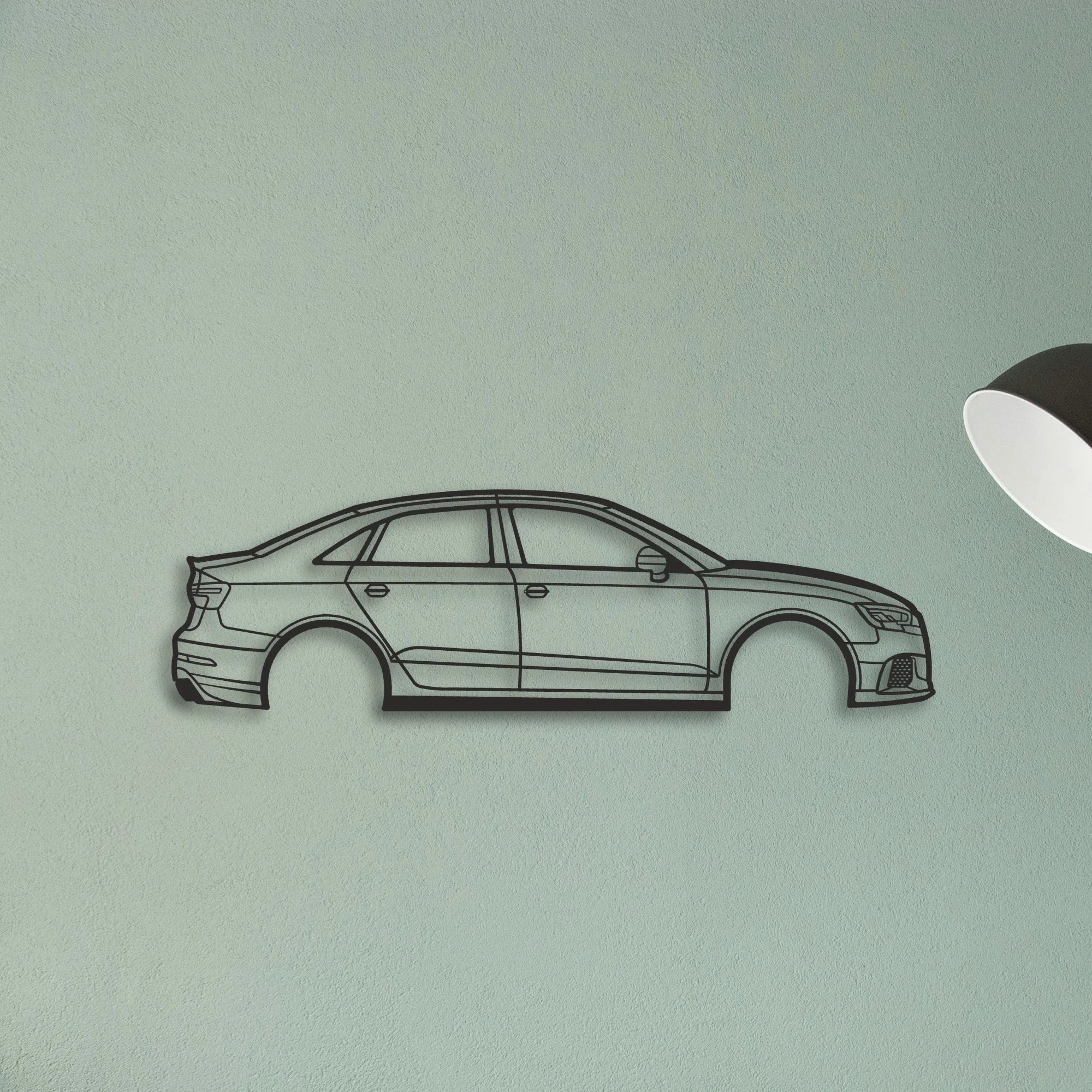 A RS3 Classic Silhouette Metal Wall Art - Tinvibe