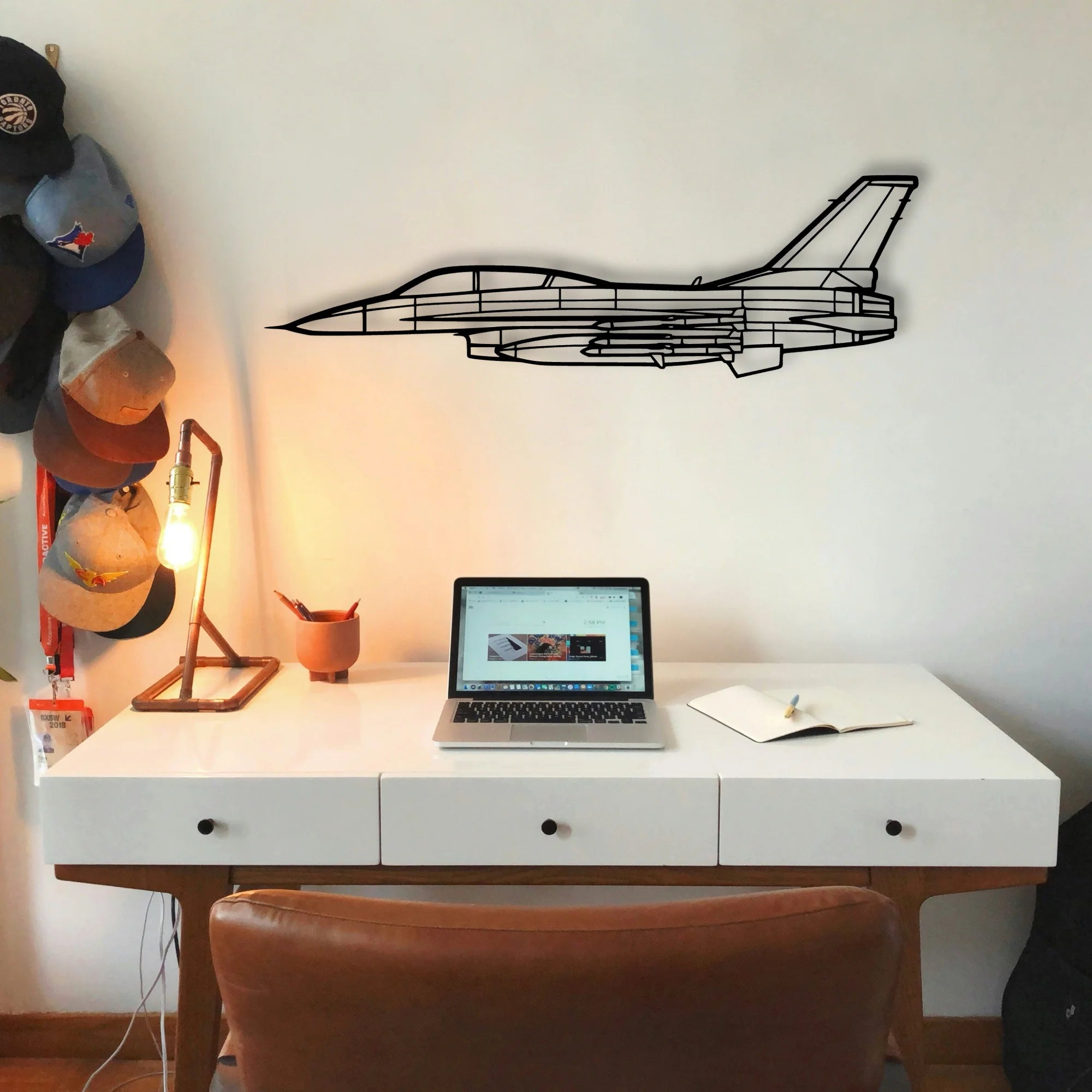 A185F Float Classic Aircraft Silhouette Metal Wall Art - Tinvibe