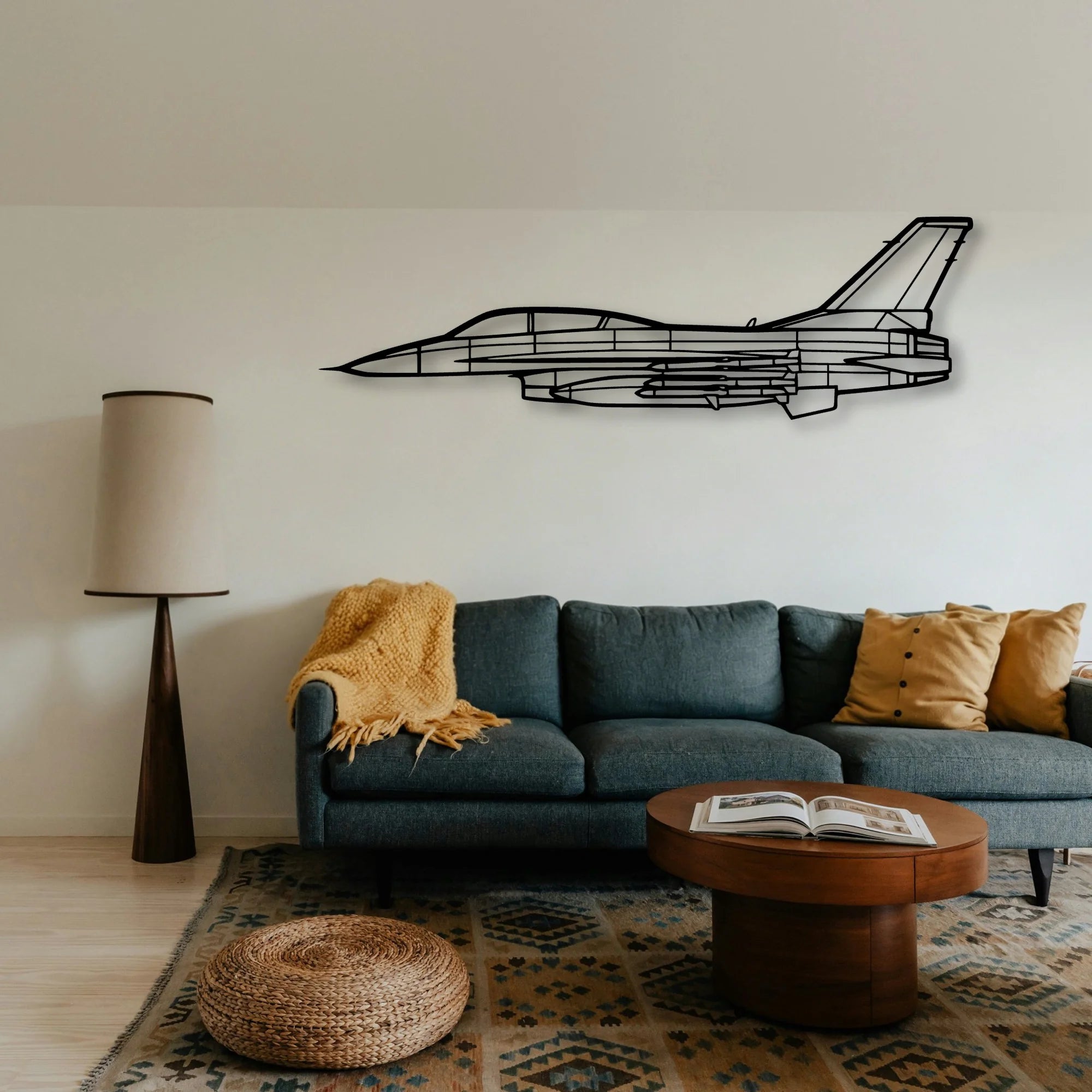 A185F Float Classic Aircraft Silhouette Metal Wall Art - Tinvibe