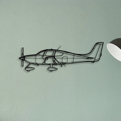A23 24 Musketeer 2 Classic Aircraft Silhouette Metal Wall Art - Tinvibe