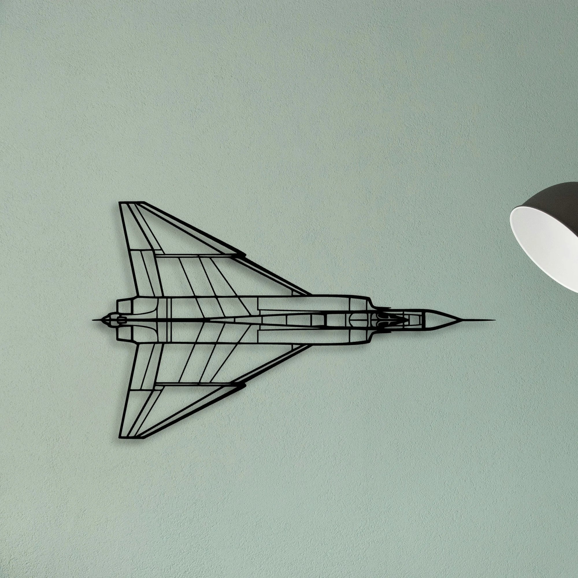 A320 Classic Aircraft Silhouette Metal Wall Art - Tinvibe