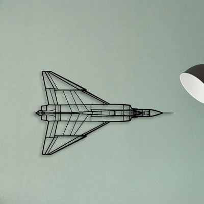 A320 Classic Aircraft Silhouette Metal Wall Art - Tinvibe