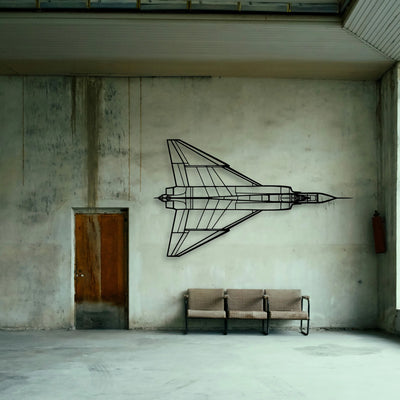 A320 Classic Aircraft Silhouette Metal Wall Art - Tinvibe