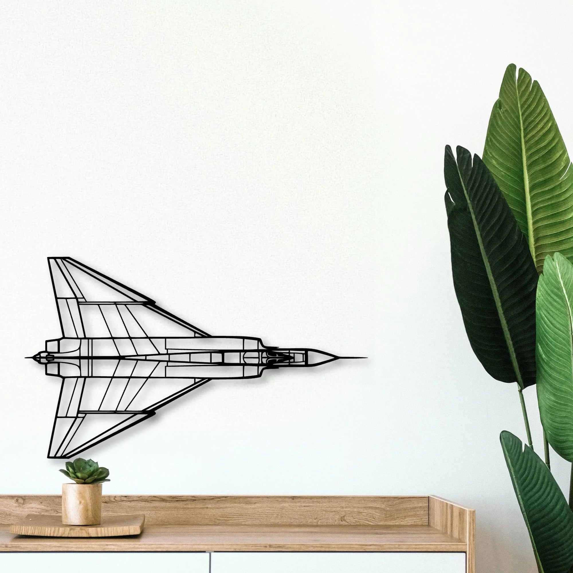 A320 Classic Aircraft Silhouette Metal Wall Art - Tinvibe