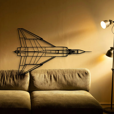 A320 Classic Aircraft Silhouette Metal Wall Art - Tinvibe