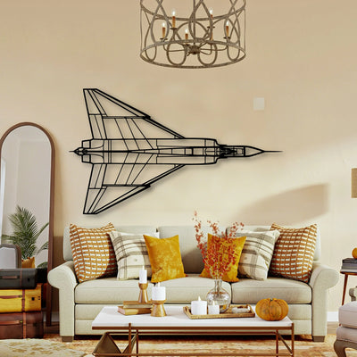 A320 Classic Aircraft Silhouette Metal Wall Art - Tinvibe