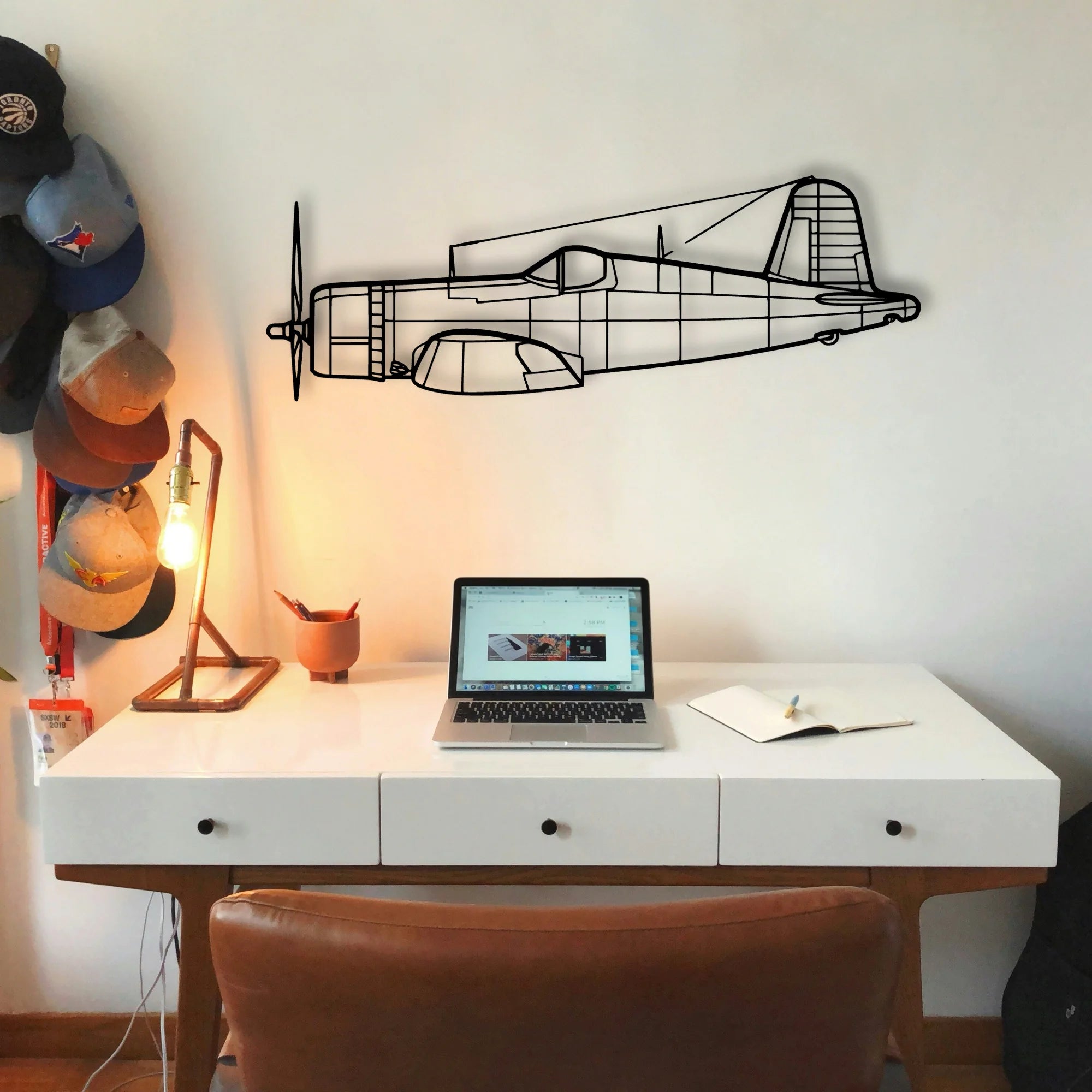 A6M2 Zero Classic Aircraft Silhouette Metal Wall Art - Tinvibe