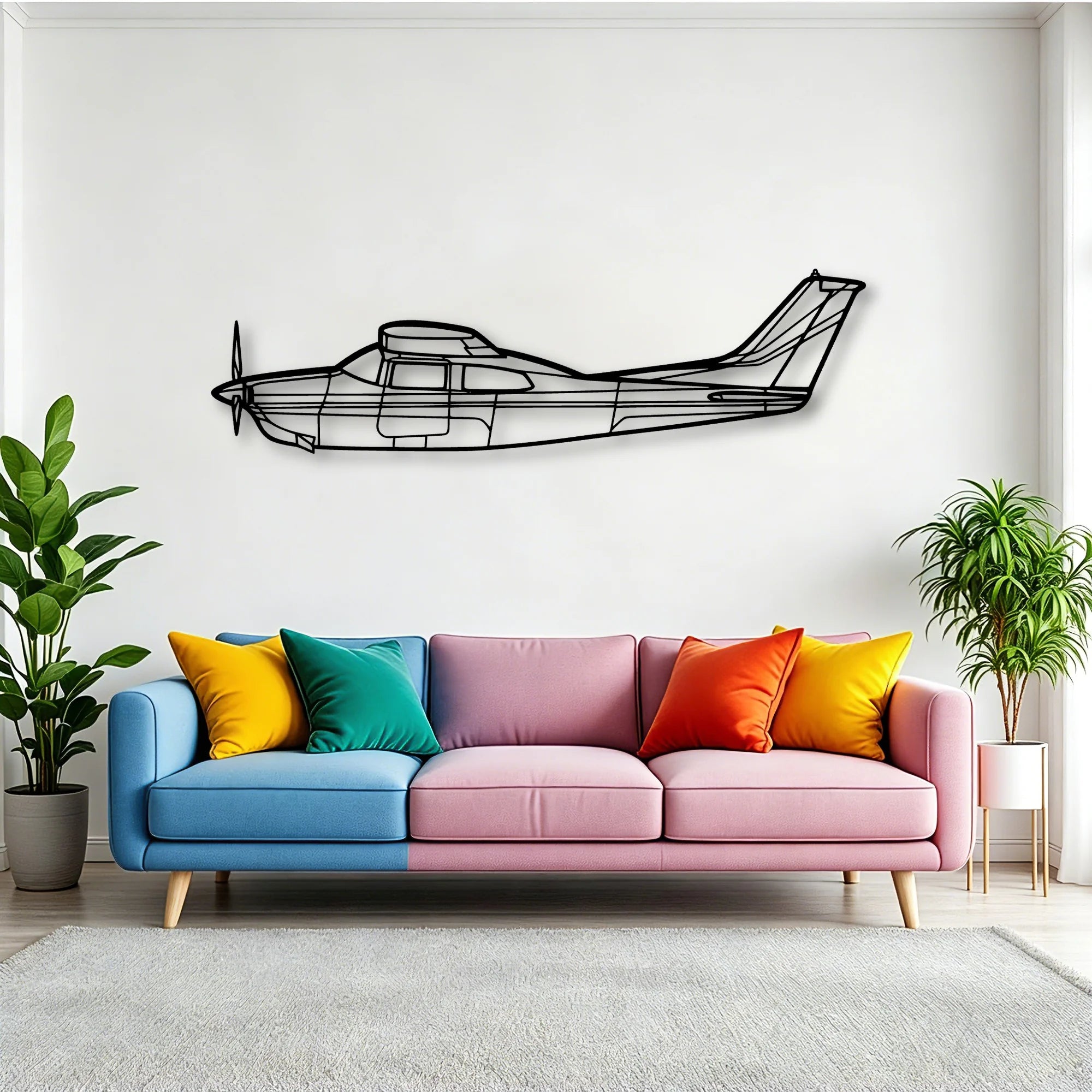 AC 130J Ghostrider 3 Classic Aircraft Silhouette Metal Wall Art - Tinvibe