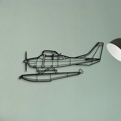 Aerostar 601P Classic Aircraft Silhouette Metal Wall Art - Tinvibe
