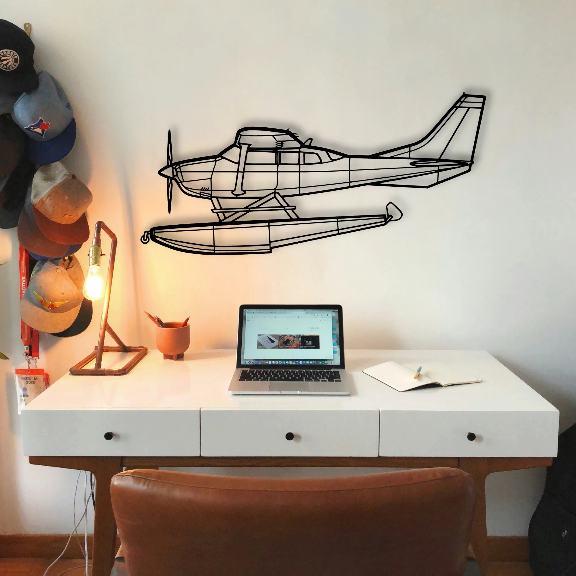 Aerostar 601P Classic Aircraft Silhouette Metal Wall Art - Tinvibe