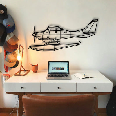 Aerostar 601P Classic Aircraft Silhouette Metal Wall Art - Tinvibe