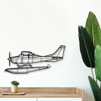 Aerostar 601P Classic Aircraft Silhouette Metal Wall Art - Tinvibe