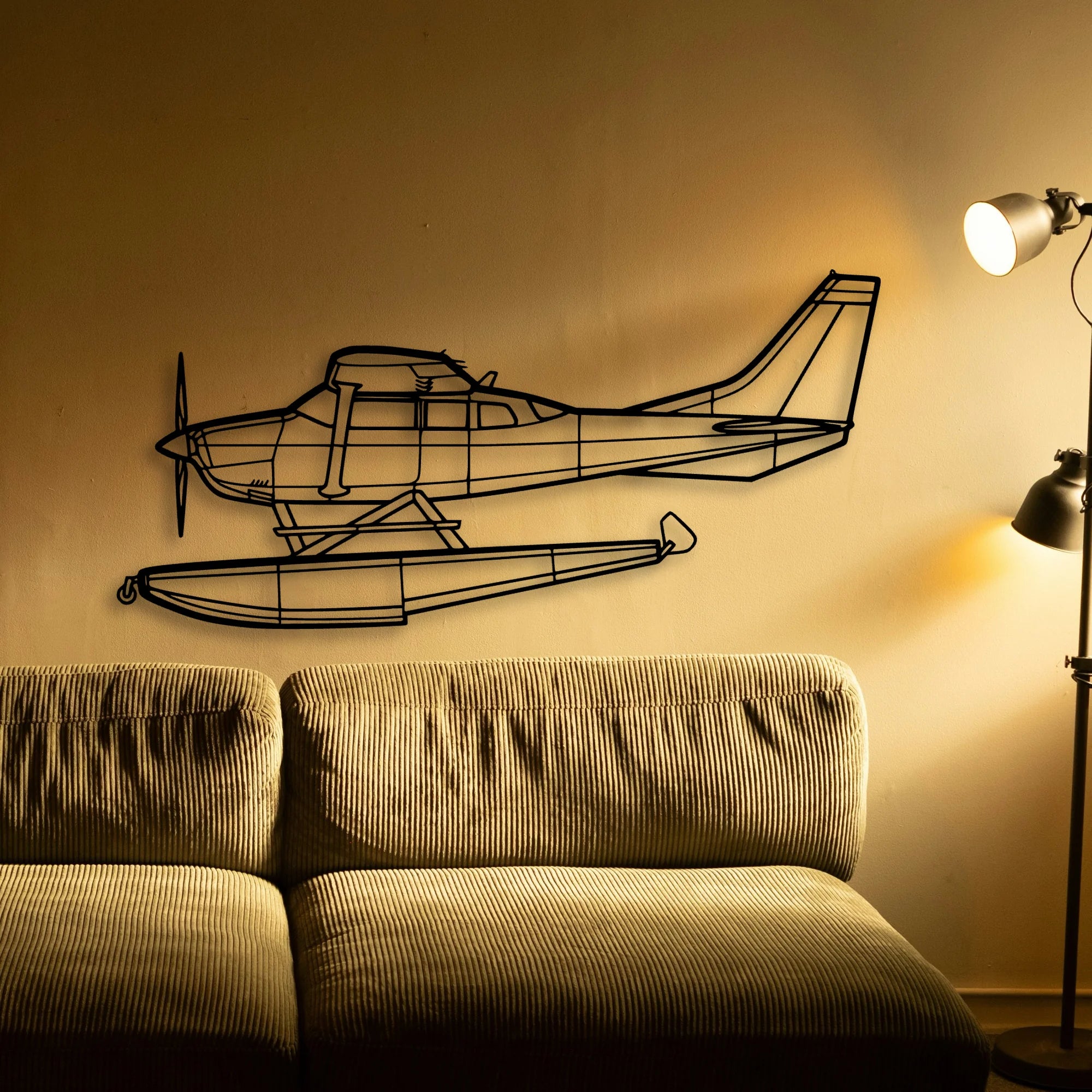 Aerostar 601P Classic Aircraft Silhouette Metal Wall Art - Tinvibe