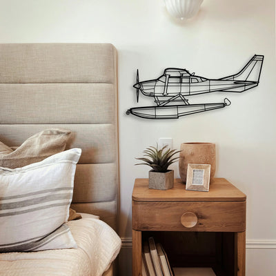 Aerostar 601P Classic Aircraft Silhouette Metal Wall Art - Tinvibe