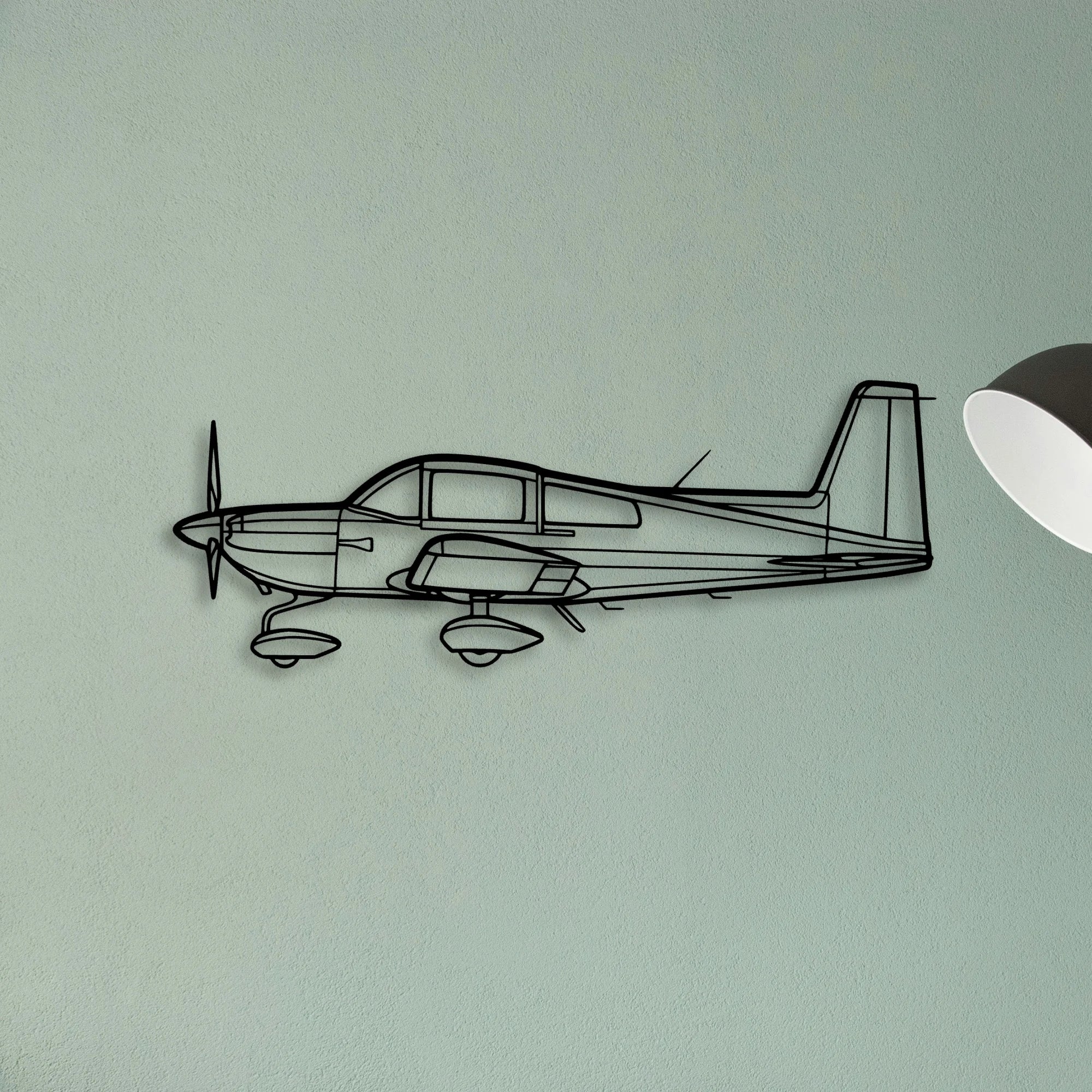 Ag 5B Tiger 2 Classic Aircraft Silhouette Metal Wall Art - Tinvibe
