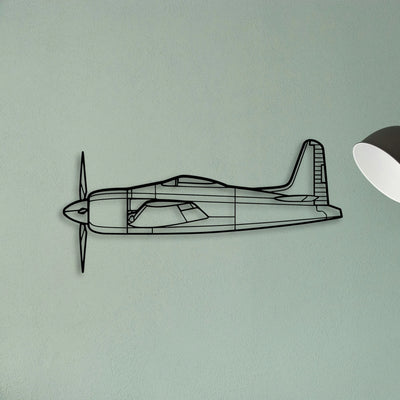 As Sa 202 Bravo Classic Aircraft Silhouette Metal Wall Art - Tinvibe